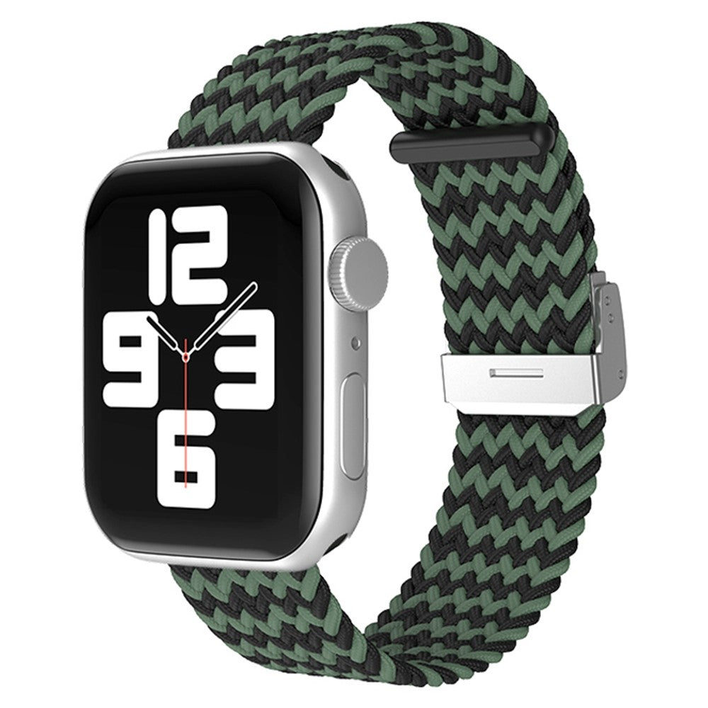 Helt vildt fantastisk Apple Watch Series 7 41mm Stof Urrem - Grøn#serie_13