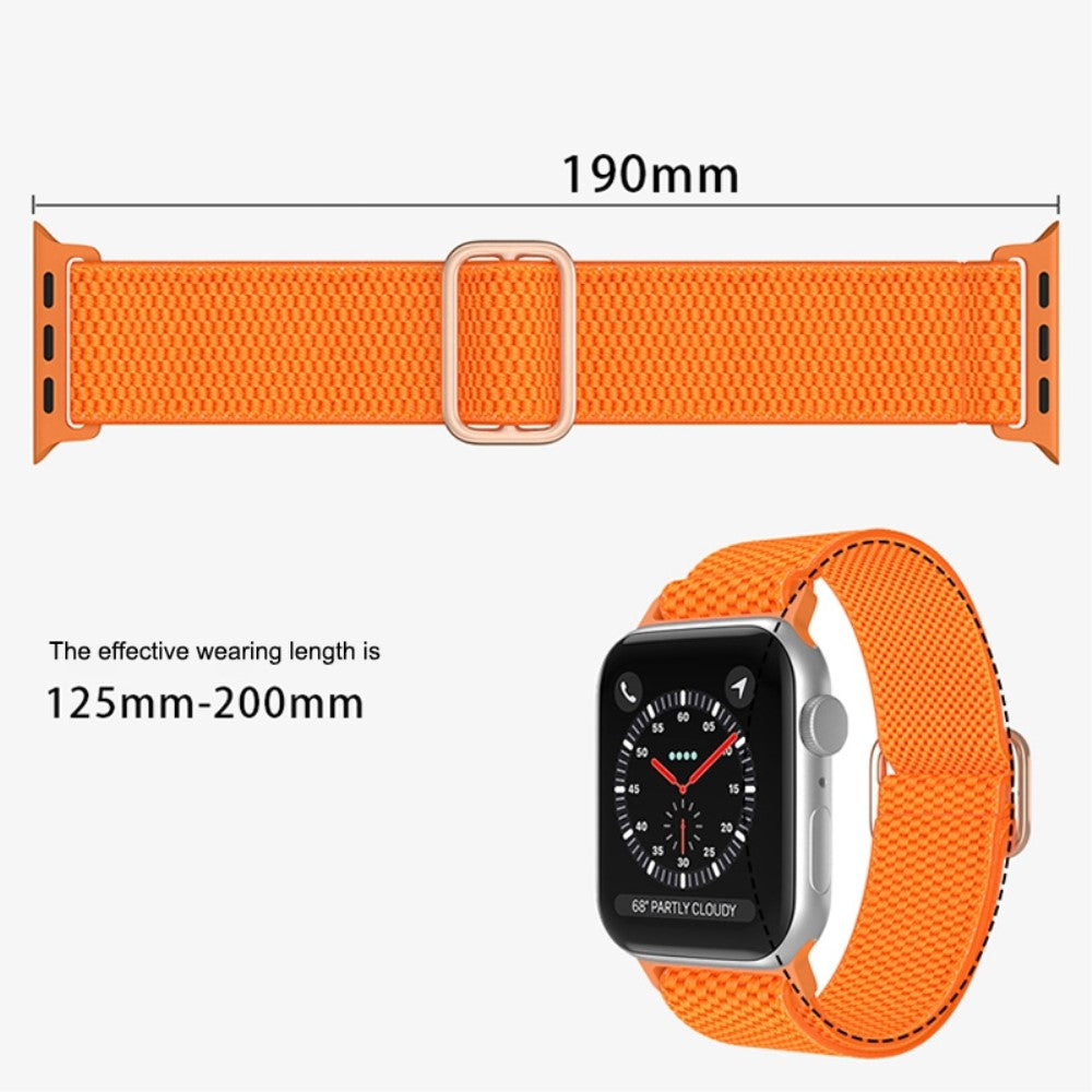 Mega fint Apple Watch Series 7 41mm Stof Urrem - Orange#serie_7