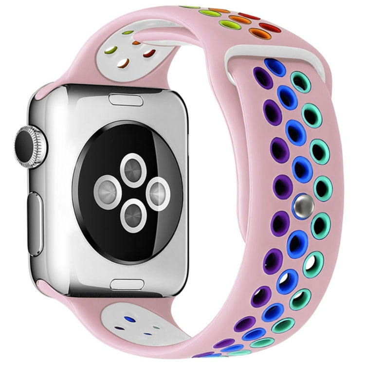 Vildt fed Apple Watch Series 7 41mm Silikone Rem - Pink#serie_6