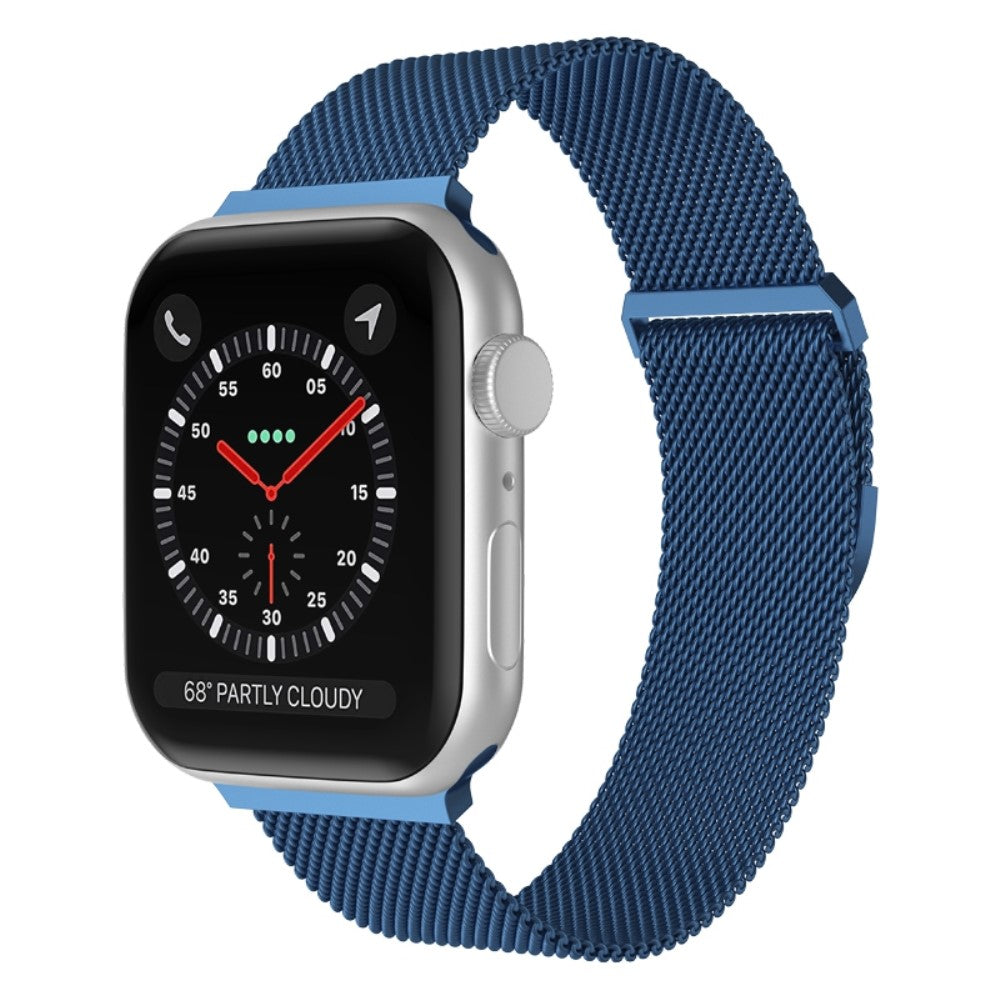 Rigtigt smuk Apple Watch Series 7 41mm Metal Urrem - Blå#serie_4