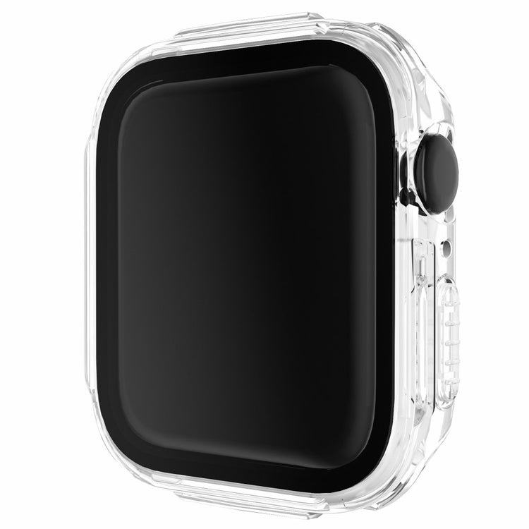 Vildt Flot Apple Watch Series 7 41mm Cover med Skærmbeskytter i Plastik og Hærdet Glas - Gennemsigtig#serie_6