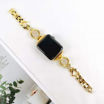 Mega fantastisk Universal Apple Metal og  Rhinsten Urrem - Guld#serie_3