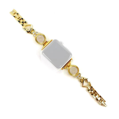 Meget fed Universal Apple Metal og Rhinsten Rem - Guld#serie_3