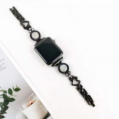 Mega fantastisk Universal Apple Metal og  Rhinsten Urrem - Sort#serie_4