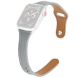 Fantastisk Apple Watch Series 7 45mm Ekte lær Reim - Størrelse: L