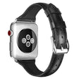 Veldig elegant Apple Watch Series 7 45mm Ekte lær Reim - Størrelse: L