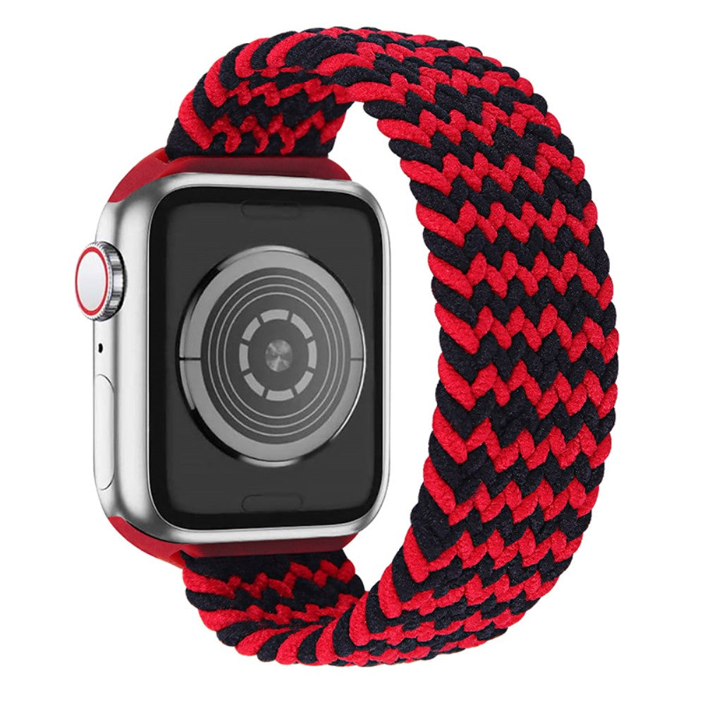 Superflot Apple Watch Series 7 45mm Nylon Rem - Størrelse: S - Rød#serie_9