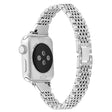 Komfortabel Apple Watch Series 7 45mm Metall og Strass Reim