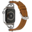 Mega fin Apple Watch Series 7 45mm Metall og Kunstlær Reim