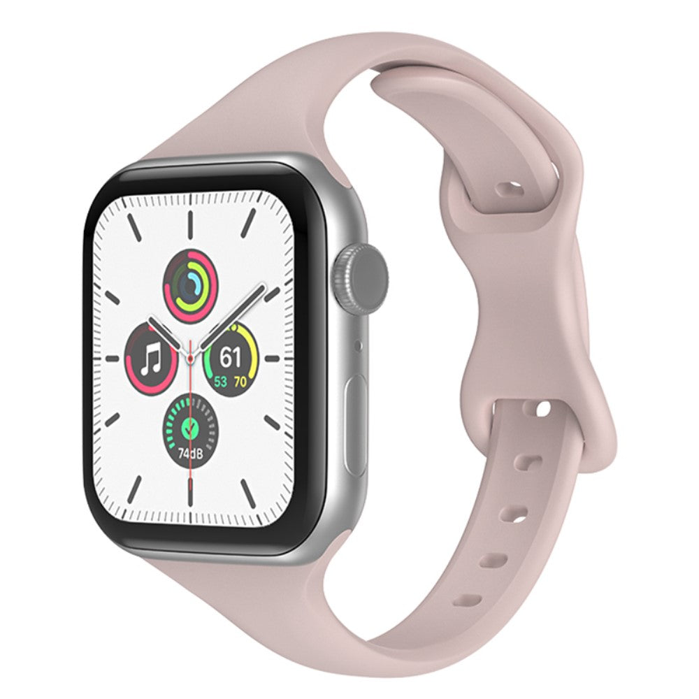 Mega fed Apple Watch Series 7 45mm Silikone Rem - Pink#serie_5
