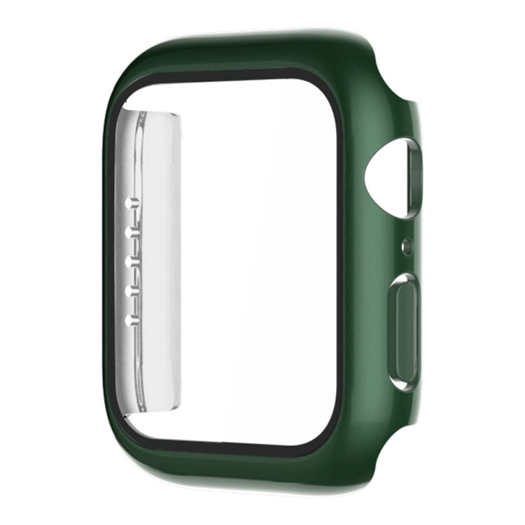 Fint Apple Watch Series 7 45mm Cover med Skærmbeskytter i Plastik og Hærdet Glas - Grøn#serie_3