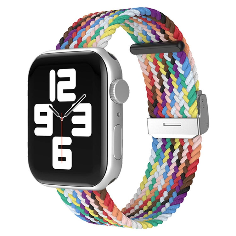 Holdbart Apple Watch Series 7 45mm Stof Urrem - Flerfarvet#serie_16