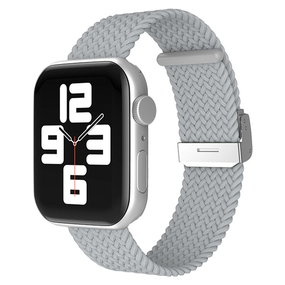 Holdbart Apple Watch Series 7 45mm Stof Urrem - Hvid#serie_26