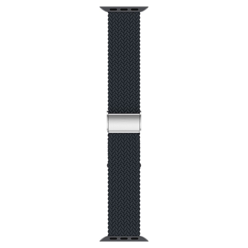 Holdbart Apple Watch Series 7 45mm Stof Urrem - Sølv#serie_3