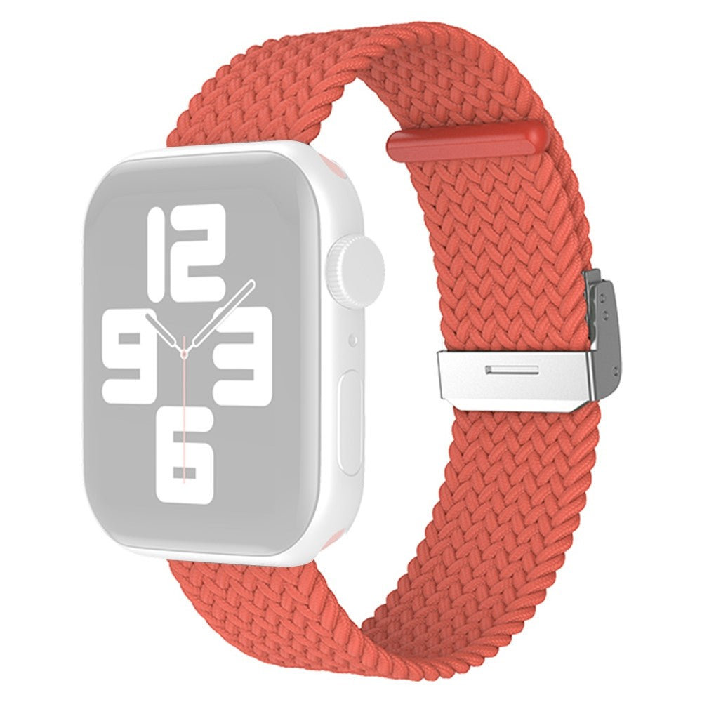 Rigtigt slidstærk Apple Watch Series 7 45mm Nylon Rem - Orange#serie_7