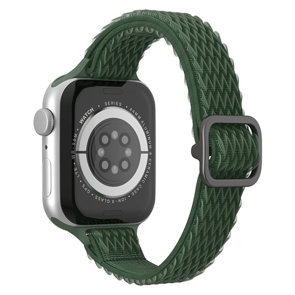 Mega smuk Apple Watch Series 7 45mm Nylon Rem - Grøn#serie_6