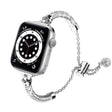 Elegant Apple Watch Series 7 45mm Metall og Strass Reim