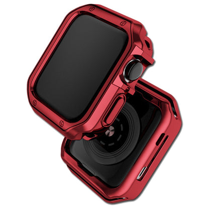 Apple Watch Series 7 45mm  Silikone Bumper  - Rød#serie_2