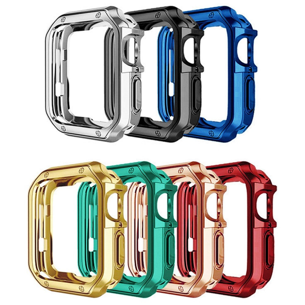 Apple Watch Series 7 45mm  Silikone Bumper  - Blå#serie_4