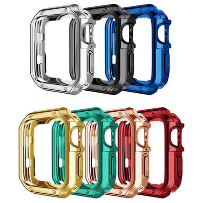 Apple Watch Series 7 45mm  Silikone Bumper  - Blå#serie_4