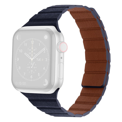 Meget godt Universal Apple Ægte læder Rem - Blå#serie_4
