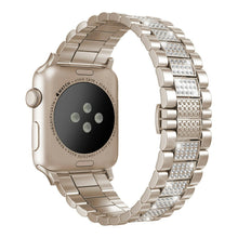 Rigtigt kønt Universal Apple Metal og Rhinsten Rem - Guld#serie_2