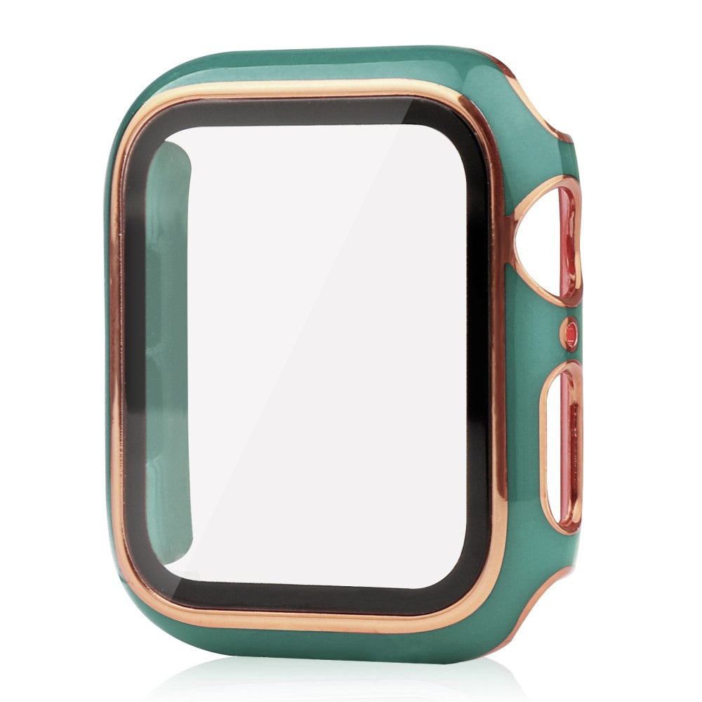 Mega Fed Apple Watch Ultra Cover med Skærmbeskytter i Plastik og Hærdet Glas - Grøn#serie_12