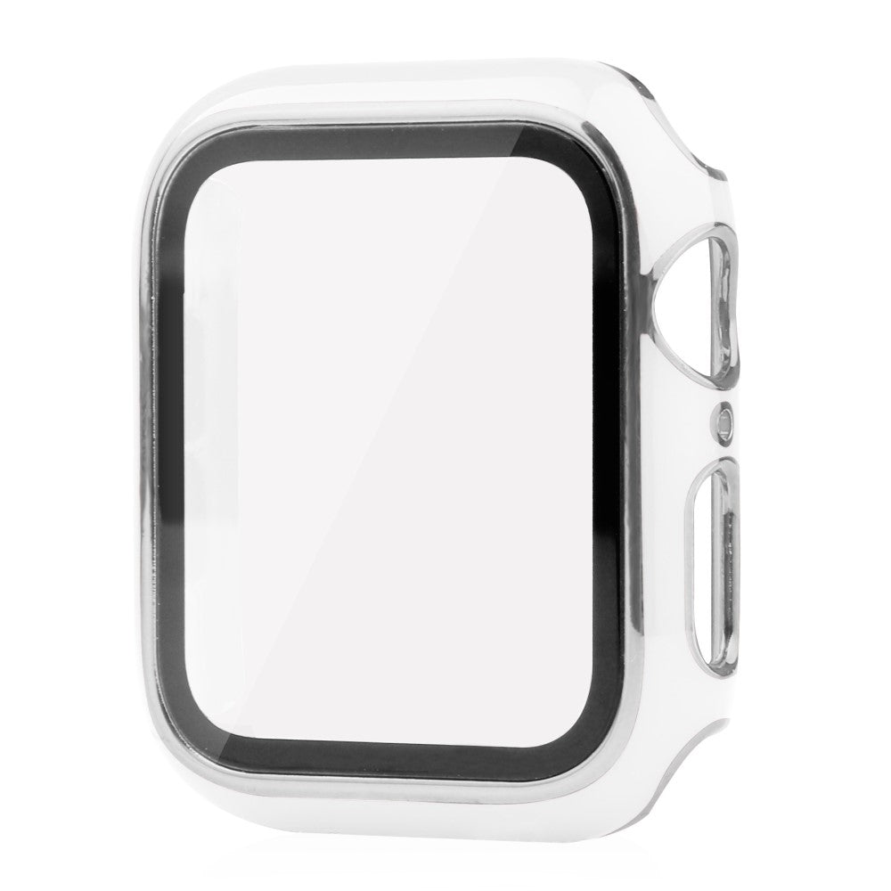 Apple Watch Ultra Plastik Cover med Cover og Hærdet Glas - Hvid#serie_3