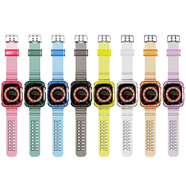 Helt vildt elegant Apple Watch Ultra Silikone Rem - Blå#serie_5