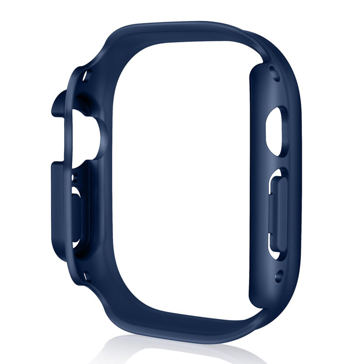 Beskyttende Apple Watch Ultra Cover med Skærmbeskytter i Plastik og Hærdet Glas - Orange#serie_5