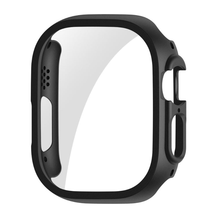 Mega Fed Apple Watch Ultra Cover med Skærmbeskytter i Plastik og Hærdet Glas - Sort#serie_5