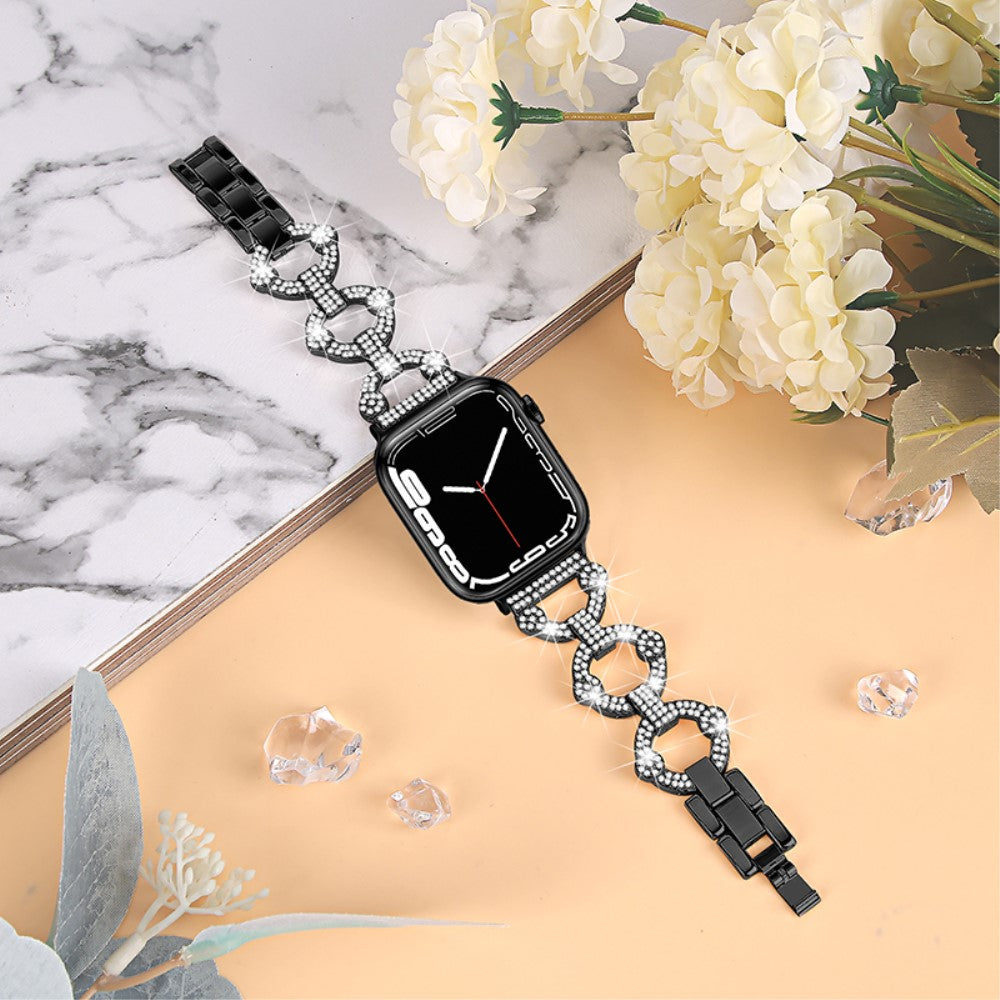 Eminent Universal Apple Rhinsten og Glas Rem - Sort#serie_1