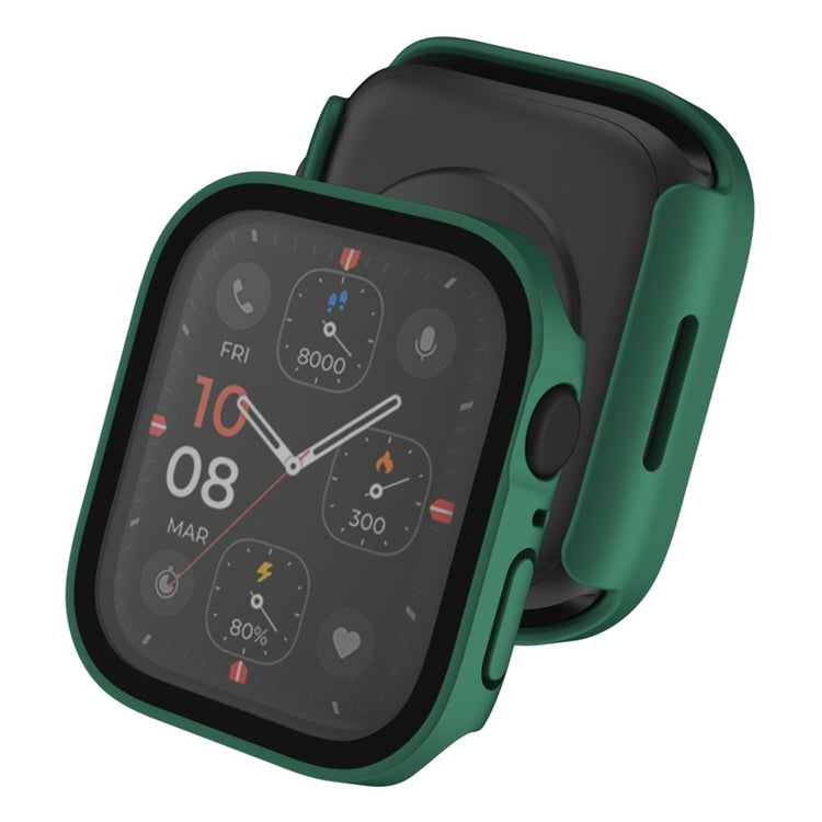 Mega Flot Apple Watch Series 8 (41mm) / Apple Watch Series 7 41mm Cover med Skærmbeskytter i Plastik og Hærdet Glas - Grøn#serie_6