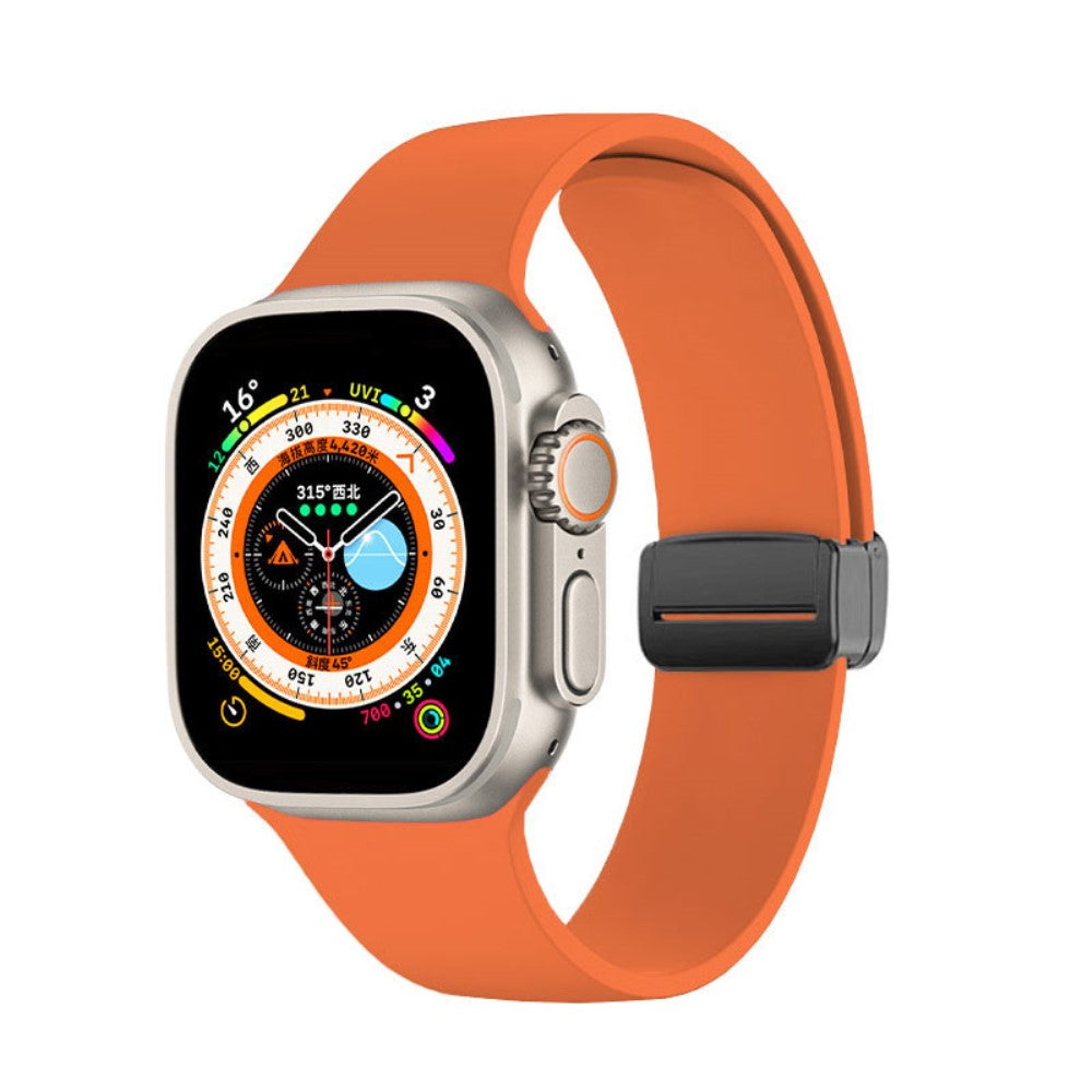 Meget Smuk Silikone Universal Rem passer til Apple Smartwatch - Orange#serie_3