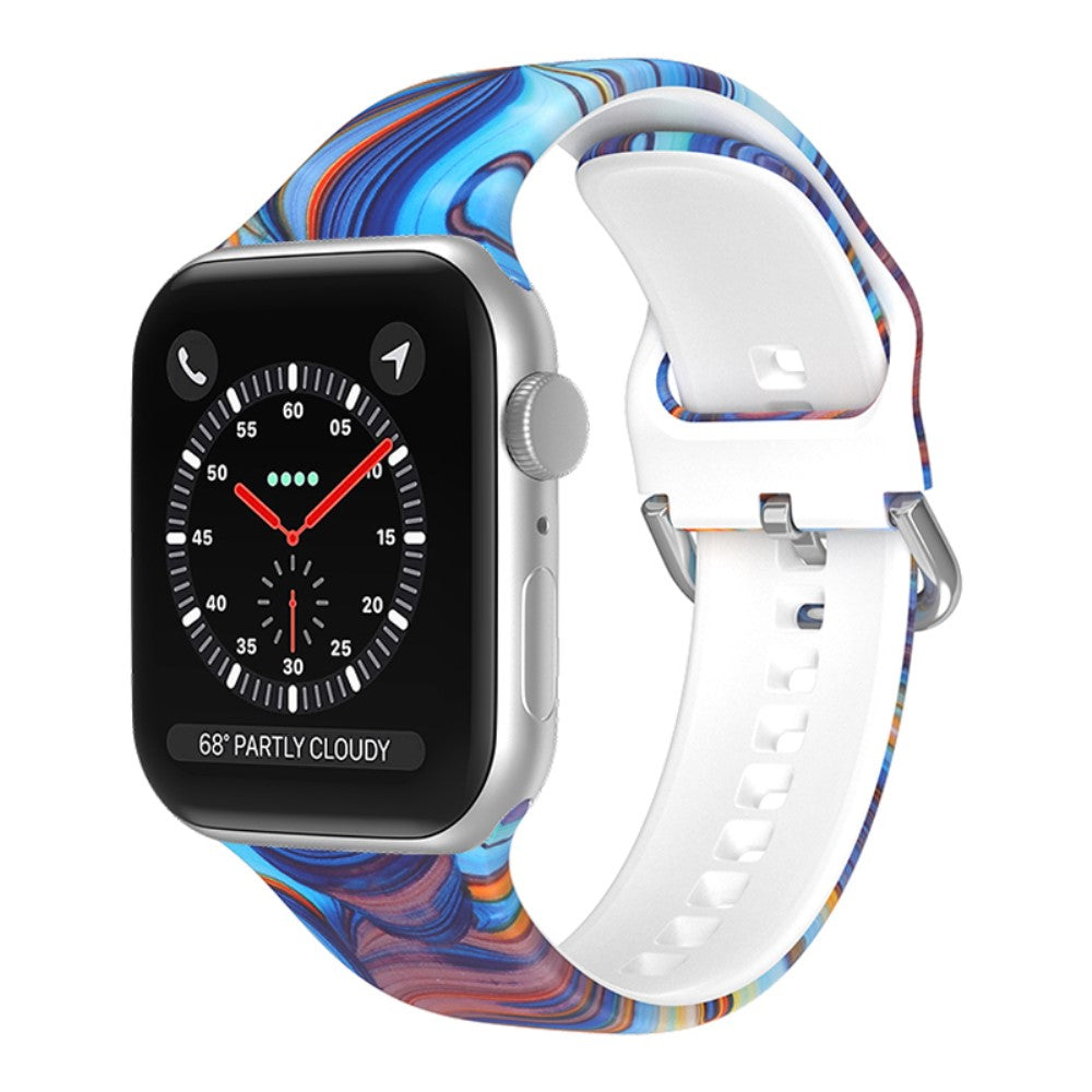 Rigtigt holdbart Universal Apple Silikone Rem - Blå#serie_6