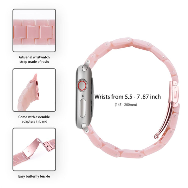 Apple Watch Series 1-3 42mm Metal Rem med Cover - Pink#serie_13