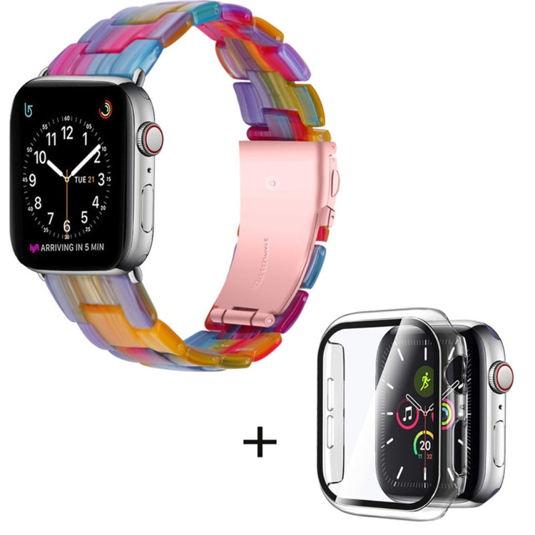 Apple Watch Series 1-3 42mm Metal Rem med Cover - Flerfarvet#serie_4