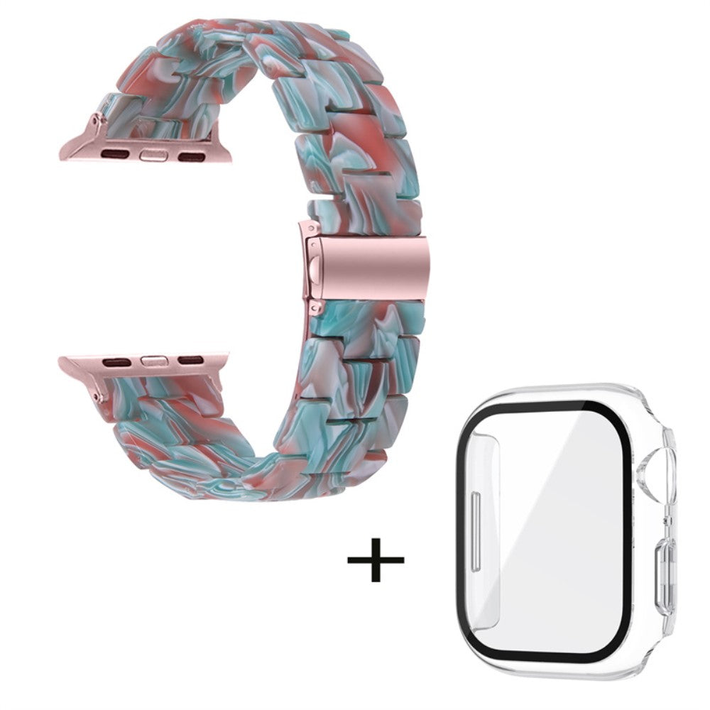 Apple Watch Series 1-3 42mm Metal Rem med Cover - Rød#serie_9