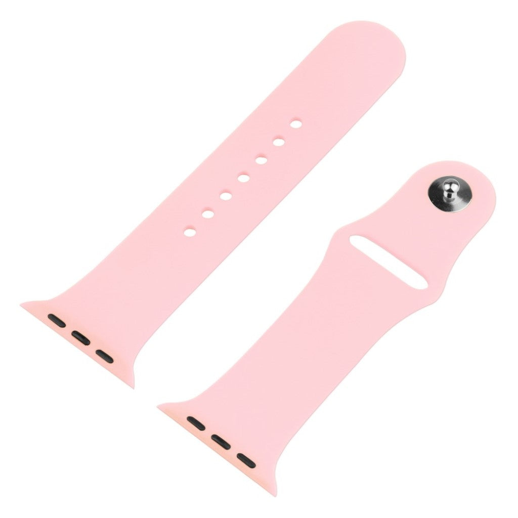 Vildt cool Apple Watch Series 1-3 42mm Silikone og Glas Rem - Pink#serie_5