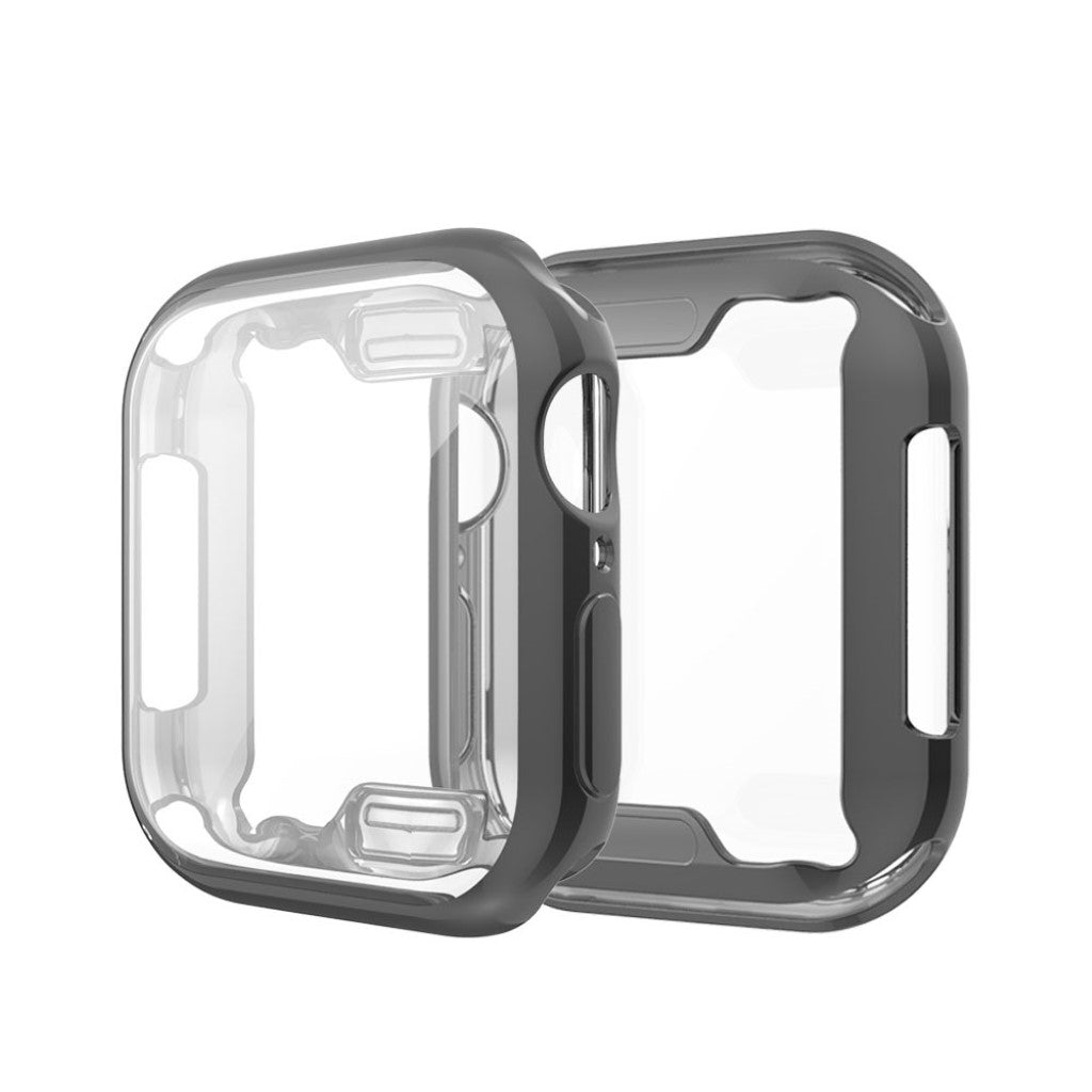 Apple Watch Series 1-3 38mm Gennemsigtig Silikone Bumper  - Sort#serie_3