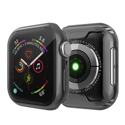 Apple Watch Series 1-3 38mm Gennemsigtig Silikone Bumper  - Sort#serie_3