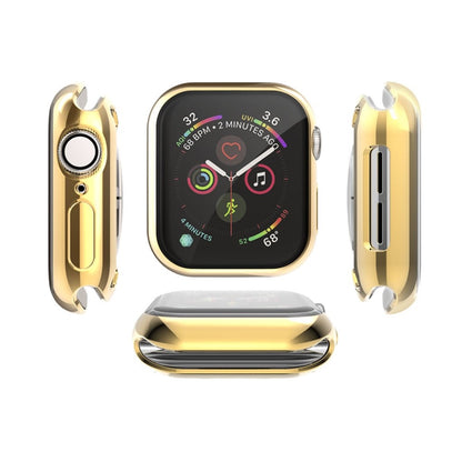 Apple Watch Series 1-3 38mm Gennemsigtig Silikone Bumper  - Guld#serie_4
