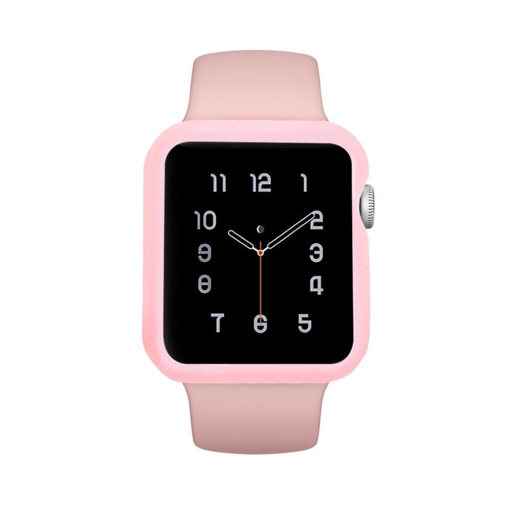 Apple Watch Series 1-3 42mm Holdbar Silikone Bumper  - Pink#serie_6
