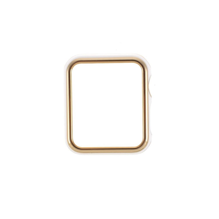 Apple Watch Series 1-3 38mm Stilfuld Plastik Bumper  - Guld#serie_7