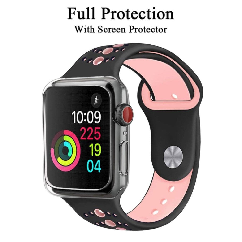 Super Flot Apple Watch Series 4 40mm Silikone Cover - Gennemsigtig#serie_1