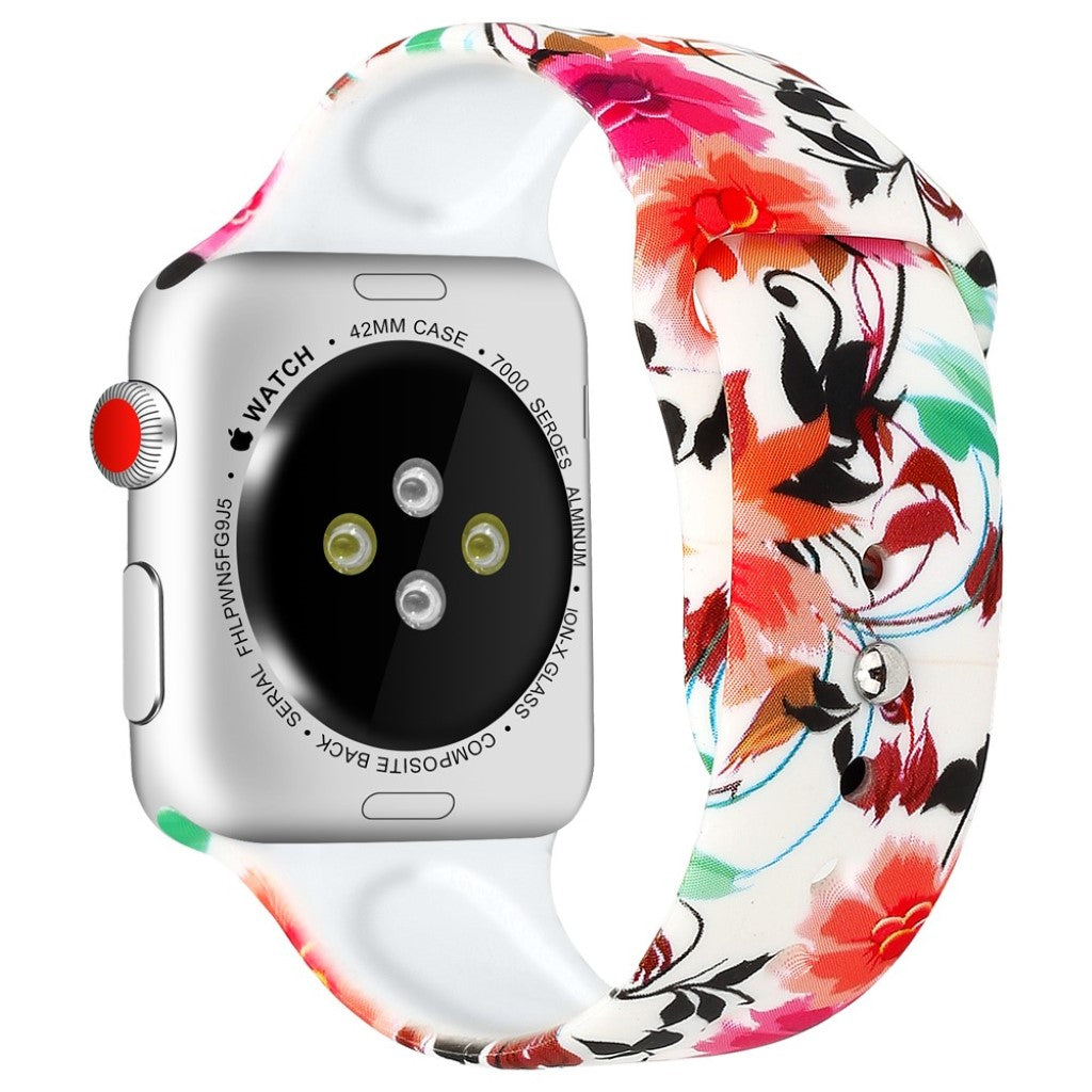 Godt Apple Watch Series 4 40mm Silikone Rem - Flerfarvet#serie_4