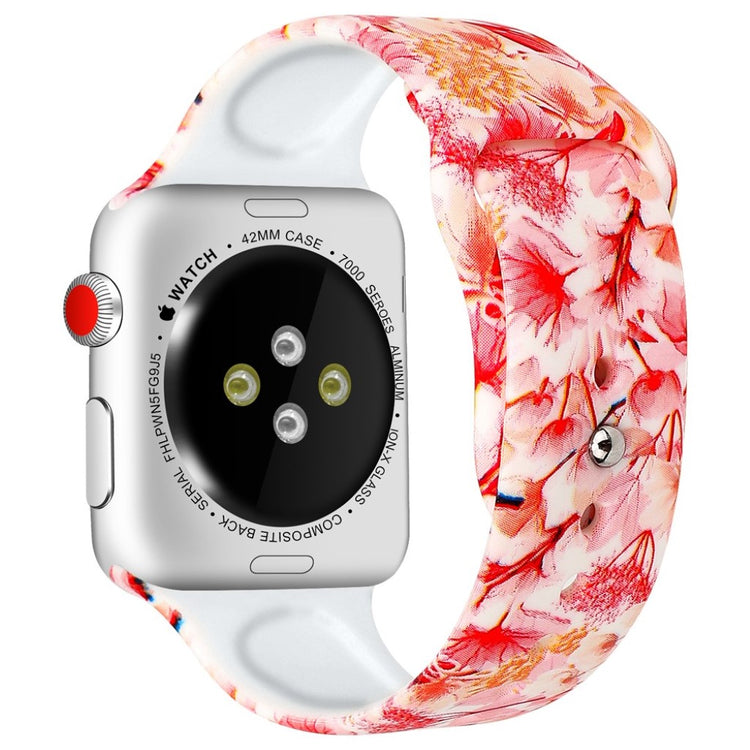 Fed Apple Watch Series 4 44mm Silikone Rem - Flerfarvet#serie_8