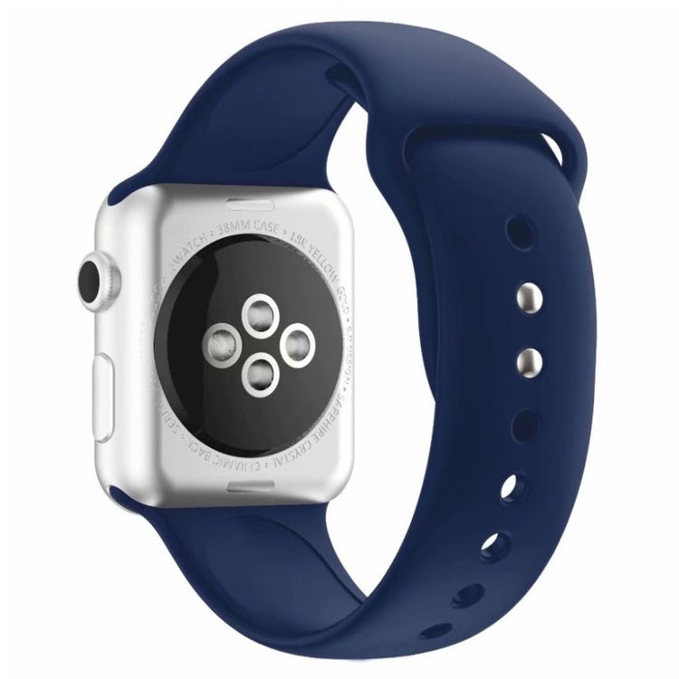 Rigtigt kønt Apple Watch Series 4 44mm Silikone Rem - Blå#serie_13