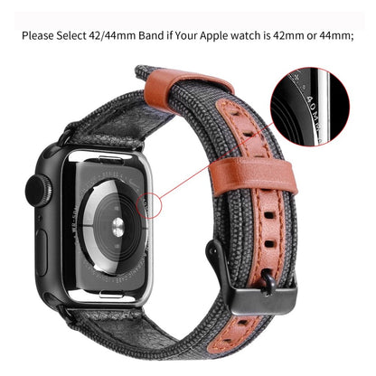 Mega smuk Apple Watch Series 5 44mm Nylon Rem - Sort#serie_1