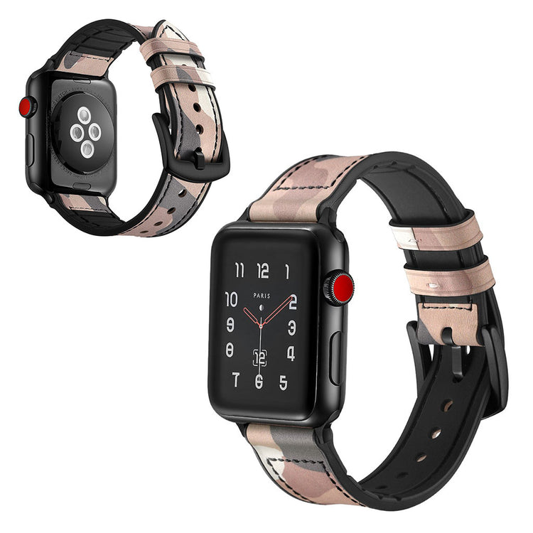  Apple Watch Series 5 44mm / Apple Watch 44mm Ægte læder Rem - Brun#serie_2